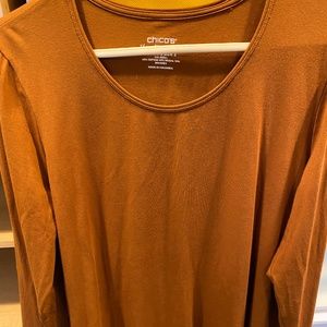 Chico's Carmel brown top - size L - size 2